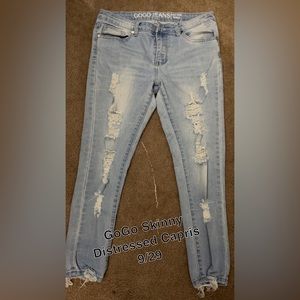 GoGo Skinny Distressed Jeans Size 9/29